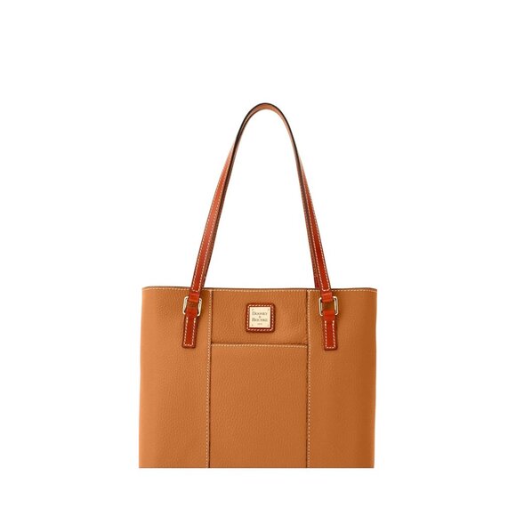 Dooney & Bourke Pebbled Leather Tote Bag Brown - Picture 1 of 6